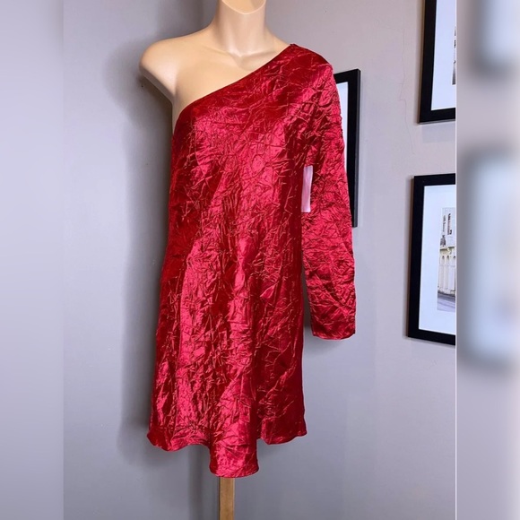 Free People Running Water One-Shoulder Dress Size 2 $230 - Picture 2 of 4